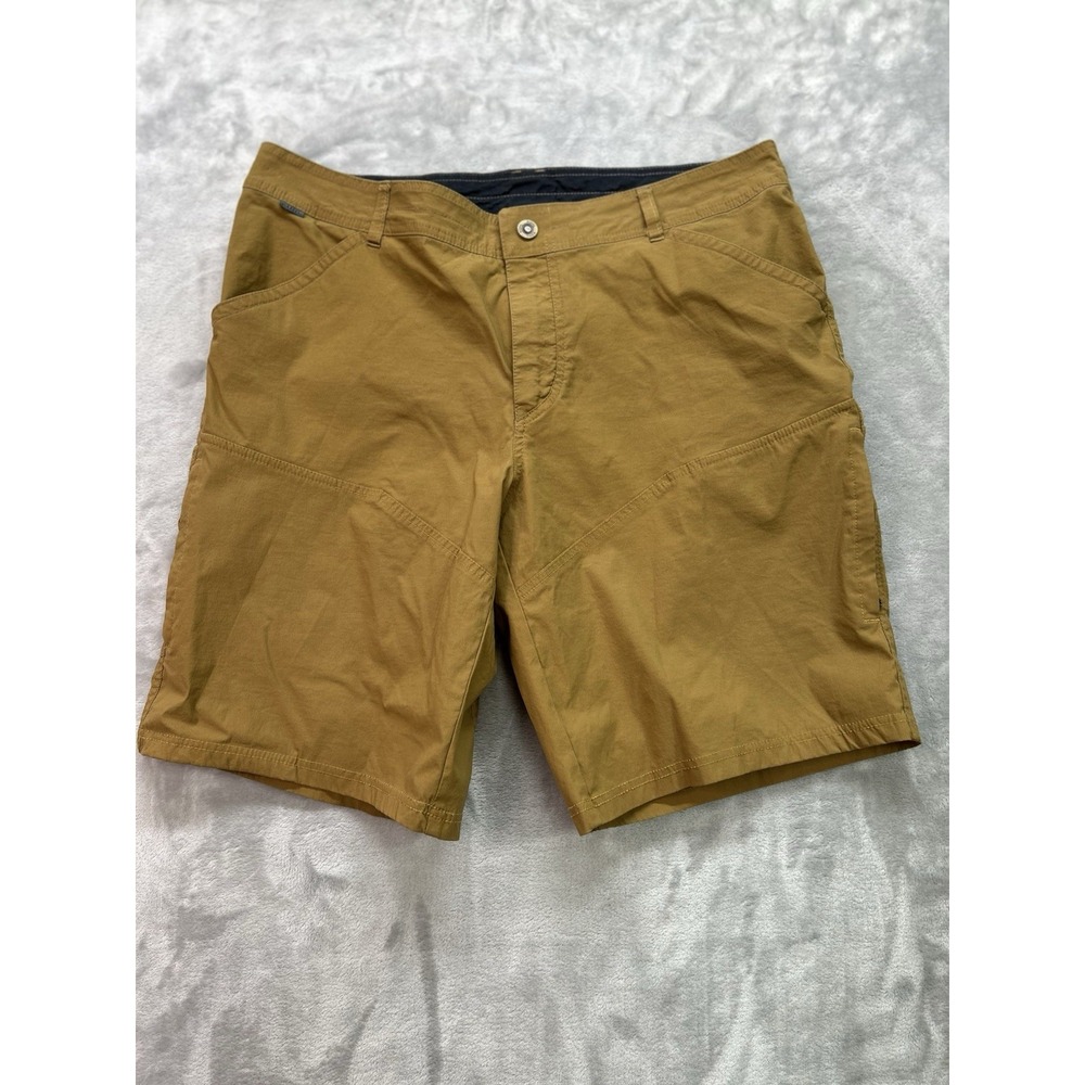 Kuhl Renegade Cargo Shorts Men 38 Khaki Hiking Outdoor Technical Camping Fishing